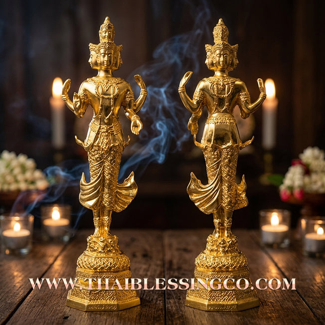 🔥 Sacred "Trimurti" (The Trinity of Universal Sovereignty) – Gold-Leaf Alchemical Edition: Luang Pu Key, Wat Sri Lamyong (2004) – The Divine Engine for Absolute Attraction, Financial Sovereignty, and Unstoppable Life Elevation!