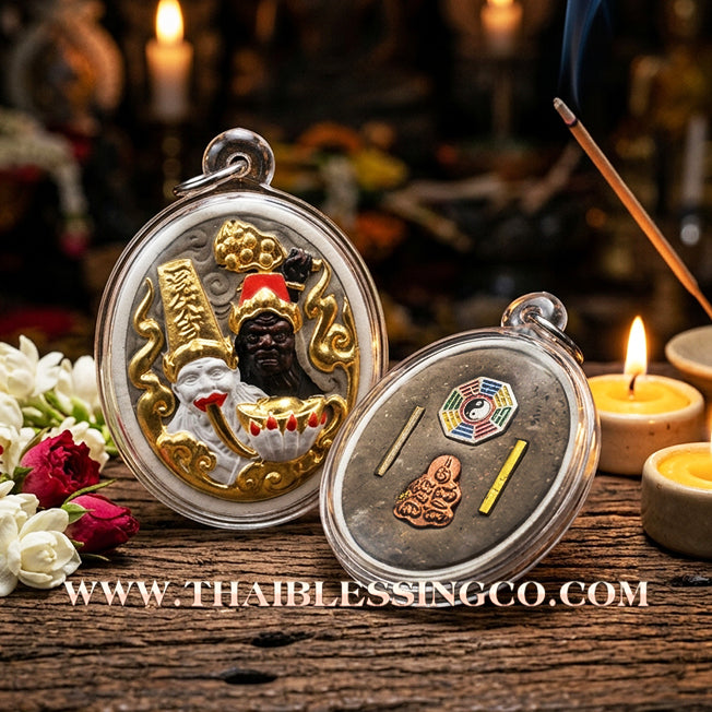 🏮 Sacred "Tua Peh Yee Peh" (The Lords of Wealth & Hell) – Gold-Leaf Incense Powder Edition: Arjan Subin Na Na Thong (2024) – The Ultimate Guardians of Fortune, Debt Clearance, and Unstoppable Financial Dominance!