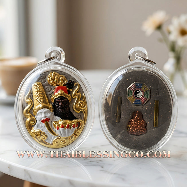 🏮 Sacred "Tua Peh Yee Peh" (The Lords of Wealth & Hell) – Gold-Leaf Incense Powder Edition: Arjan Subin Na Na Thong (2024) – The Ultimate Guardians of Fortune, Debt Clearance, and Unstoppable Financial Dominance!