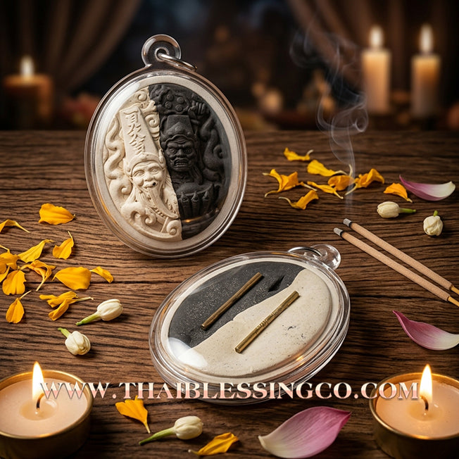 🏮 Sacred "Tua Peh Yee Peh" (The Lords of Wealth) – Yin-Yang Phutthakhun Powder Edition: Arjan Subin Na Na Thong (2024) – The Ultimate Balancing Force for Sudden Riches, Debt Erasure, and Absolute Command Over Fate!