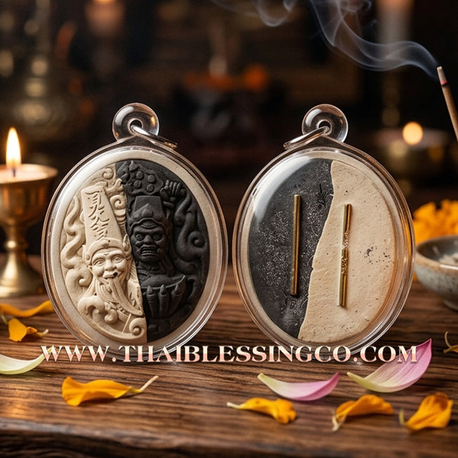 🏮 Sacred "Tua Peh Yee Peh" (The Lords of Wealth) – Yin-Yang Phutthakhun Powder Edition: Arjan Subin Na Na Thong (2024) – The Ultimate Balancing Force for Sudden Riches, Debt Erasure, and Absolute Command Over Fate!