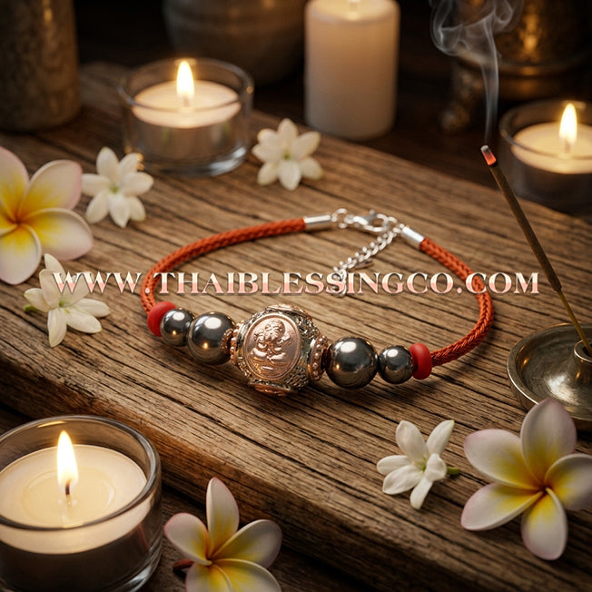✨🕉️ Sacred "Two-Tone" Rhodium & Rose Gold Ai Khai Maha Lap Sphere – Wat Khok Takhian (2020 Exclusive) – The Ultimate "Boy Wonder" Talisman for Miraculous Luck, Business Breakthroughs, and Divine Protection