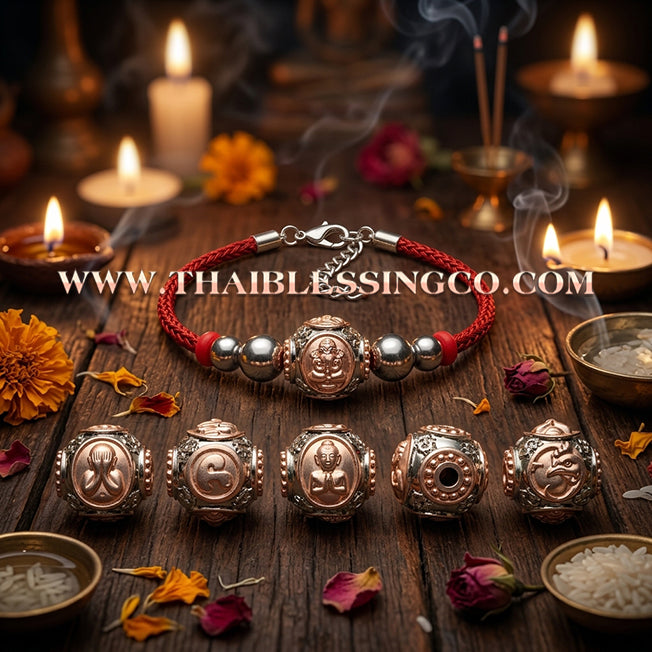 ✨🕉️ Sacred "Two-Tone" Rhodium & Rose Gold Ai Khai Maha Lap Sphere – Wat Khok Takhian (2020 Exclusive) – The Ultimate "Boy Wonder" Talisman for Miraculous Luck, Business Breakthroughs, and Divine Protection