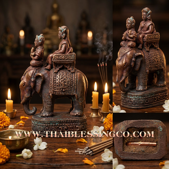 🐘 Sacred U-Ting Maha Saneh 2024: Ancient Lanna Love Magnet & Elite Status Attraction Talisman by Arjan Sit – The "Prasat Aor" Consecration Edition
