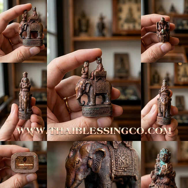 🐘 Sacred U-Ting Maha Saneh 2024: Ancient Lanna Love Magnet & Elite Status Attraction Talisman by Arjan Sit – The "Prasat Aor" Consecration Edition