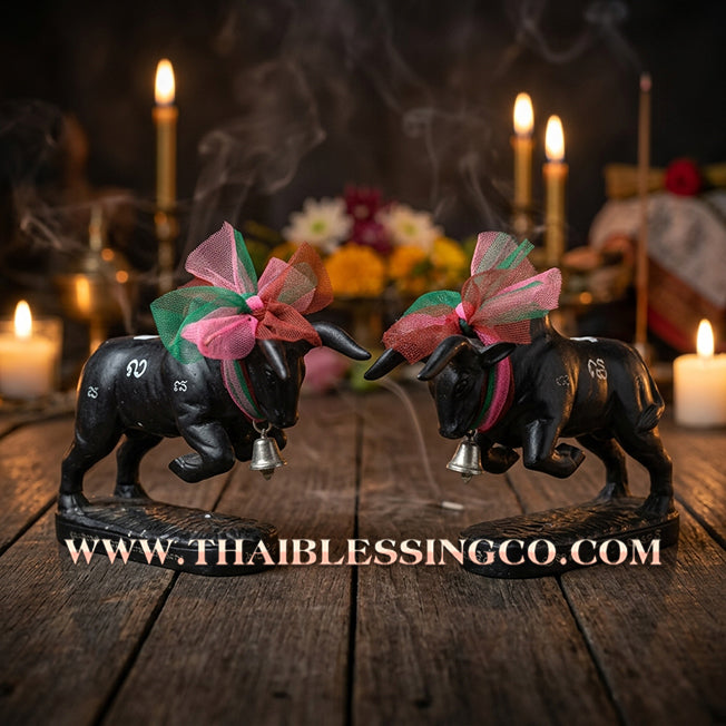 🔥 Sacred "Wua Thanu" (The Divine Arrow Bull) – Blackened Samrit Bronze Altar EditionThe Absolute Engine for Sovereign Protection, Wealth Defense, and Unstoppable Life Elevation!