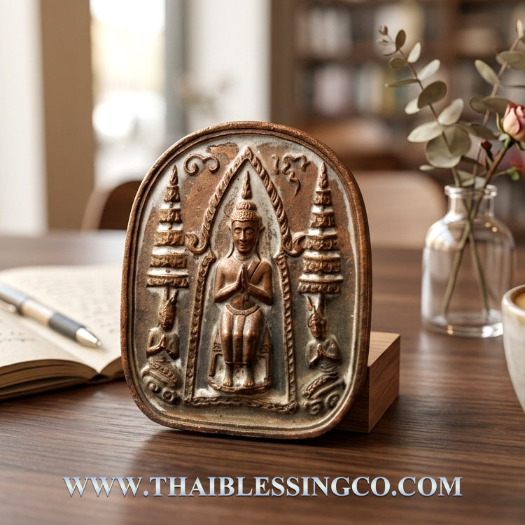 🛡️ Sacred "Yod Khun Phon" Ancient Cast Medallion - The Sovereign of Authority & Victory (2023 Legacy Edition) - Blessed by Phor Than Phong, Wat Chaeng - Concentrated Sacred "Chanuan" Metal Finish