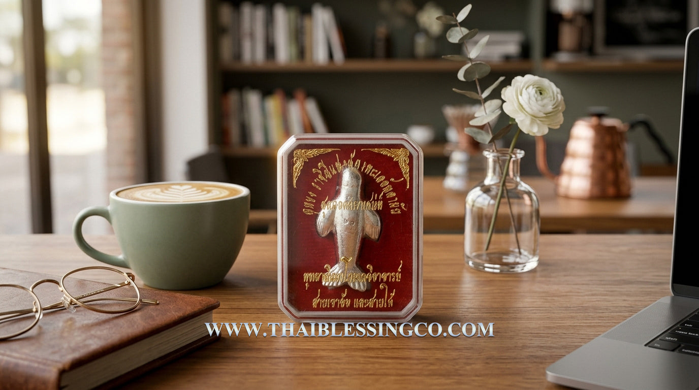 ✨ Sacred Duyong "The Sea Queen's Heart": 2019/2562 Rare Silver-Plated Copper Sea-Cow Amulet – Consecrated by Grandmaster Plian (Khao Or) & Nane Doi for Supreme Charisma, Wealth Attraction, and Divine Protection