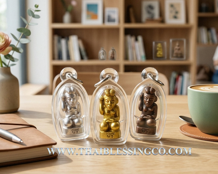 ✨ Sacred Nang Kwak "The Millionaire Sovereign": 1st Edition Ancient Bronze Wealth Beckoner – Crafted in Early Rattanakosin Royal Art Style by Grandmaster Arjan Kom (Suphanburi) – Infused with Rare Subterranean Stingless Bee Wax (Chan-Rong)