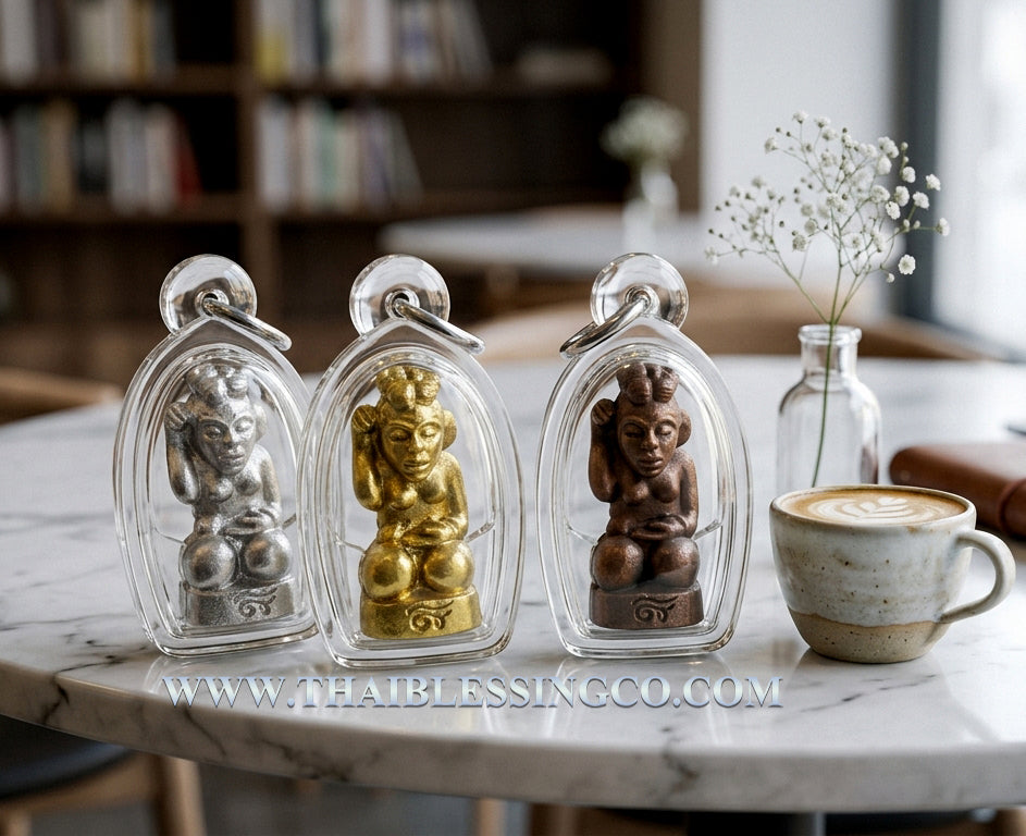 ✨ Sacred Nang Kwak "The Millionaire Sovereign": 1st Edition Ancient Bronze Wealth Beckoner – Crafted in Early Rattanakosin Royal Art Style by Grandmaster Arjan Kom (Suphanburi) – Infused with Rare Subterranean Stingless Bee Wax (Chan-Rong)