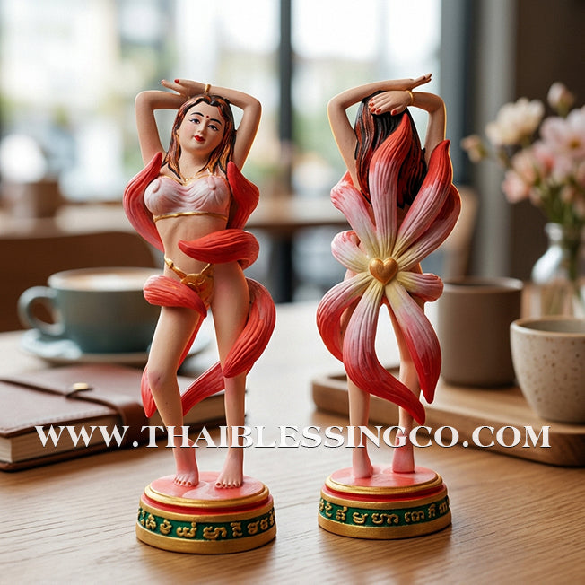 🦊 Sacred "Nang Phaya Nine-Tailed Fox" (Fox Queen) – Hand-Painted Bronze Altar Edition: Luang Pu Nen Kaew, Wat Udom Phraison (2566) – The Divine Engine for Imperial Enchantment, Financial Dominance, and Unstoppable Life Elevation!