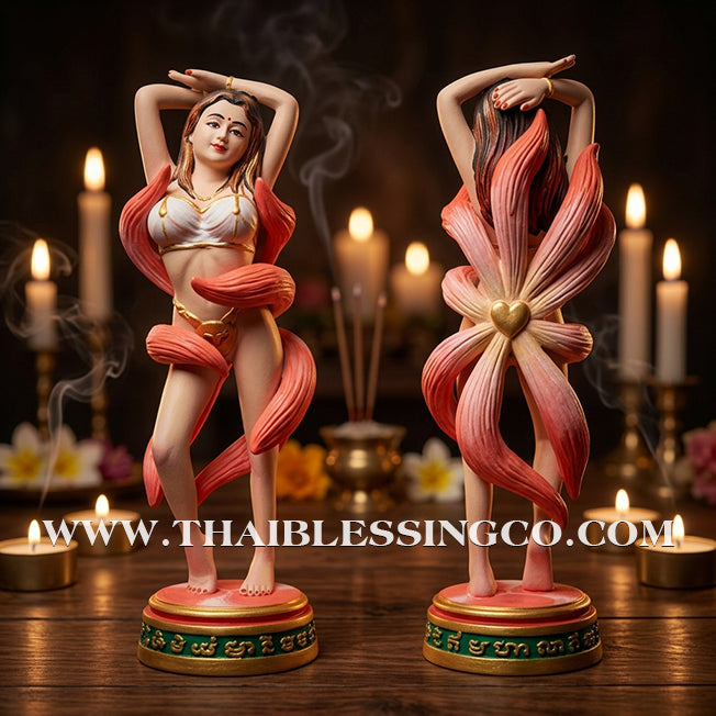 🦊 Sacred "Nang Phaya Nine-Tailed Fox" (Fox Queen) – Hand-Painted Bronze Altar Edition: Luang Pu Nen Kaew, Wat Udom Phraison (2566) – The Divine Engine for Imperial Enchantment, Financial Dominance, and Unstoppable Life Elevation!
