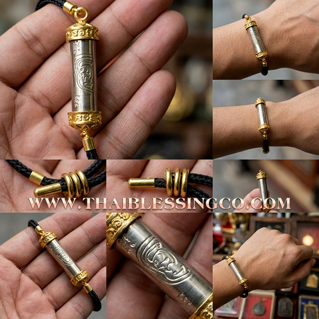 ✨🕉️ Sacred "Gae Jon" (End Poverty) Takrud Bracelet: Achan Plien Hatyanon (2025 Exclusive Edition) – The Ultimate Khao Or Talisman for Financial Breakthroughs, Wealth Attraction, and Infinite Prosperity