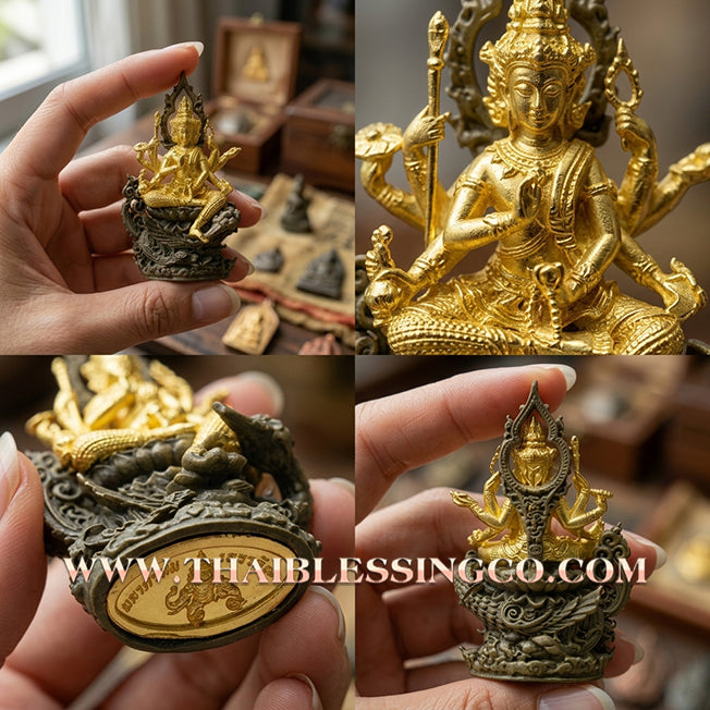 🐘 Sacred "Phra Kring Mahaphrom Erawan" (The Great Brahma & Erawan) – Chanuan Thong Deva Edition: Luang Pu Nen Kaeo, Wat Ban Kaset Thung Setthi (2018) – The Ultimate Engine for Divine Success, Sovereign Authority, and Infinite Prosperity!
