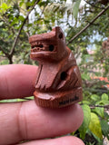 Sacred Tiger Carving Takian Wood by Luang Pu Im Panyawuttho | 106-Year Legacy Artwork from Wat Thung Na Mai Default Title