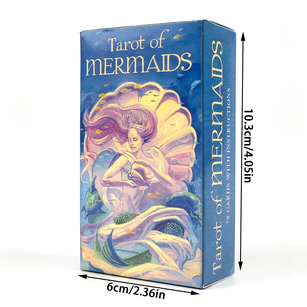🧜‍♀️ Tarot of Mermaids Deck – 78 Cards | Classic Rider-Waite Design | Family & Party Tarot Game | Beginner Friendly | Divination & Meditation Deck