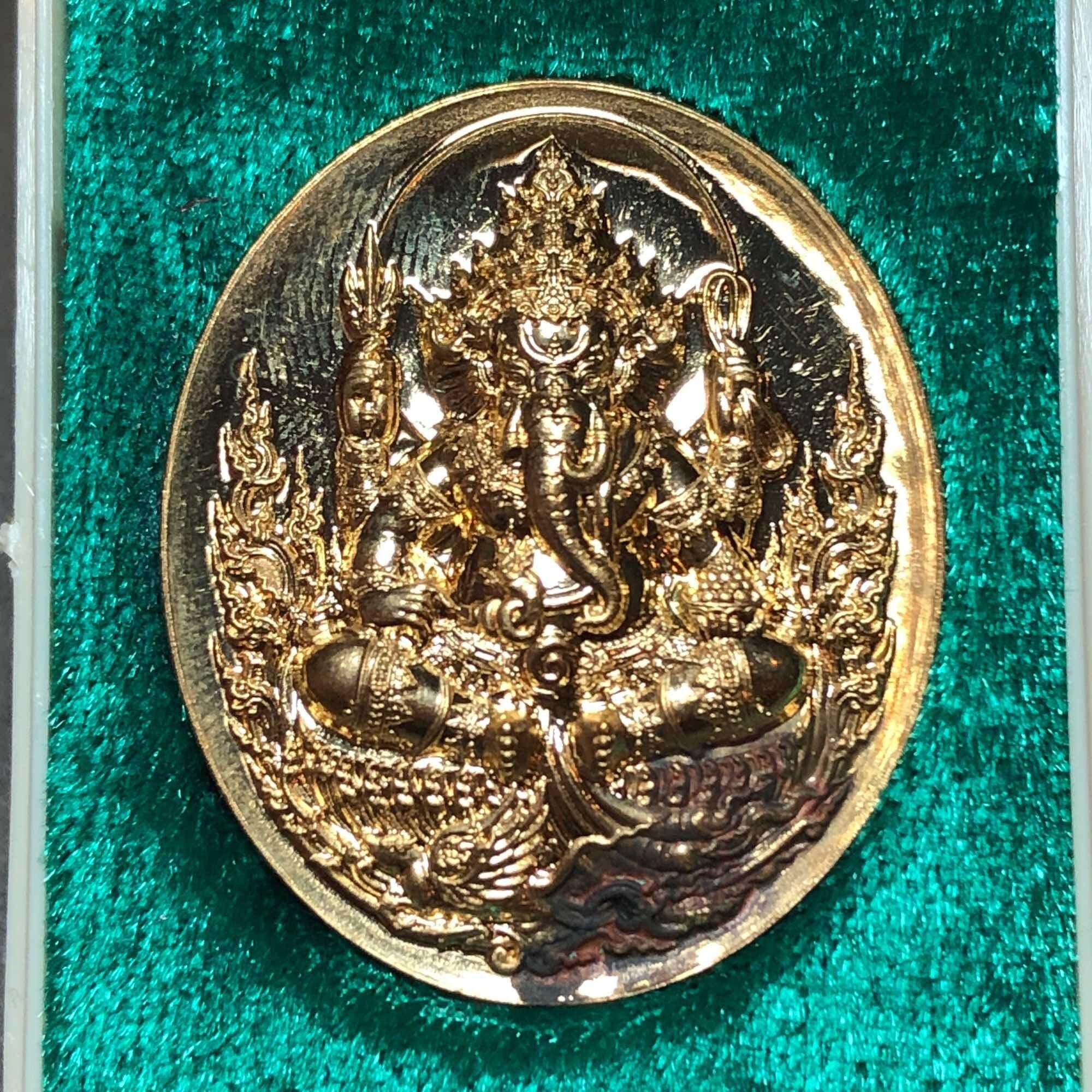 Phra Ganesha Amulet - Maha Sombat Sacred Amulet from Brahmin Temple, Nakhon Si Thammarat (BE 2562)