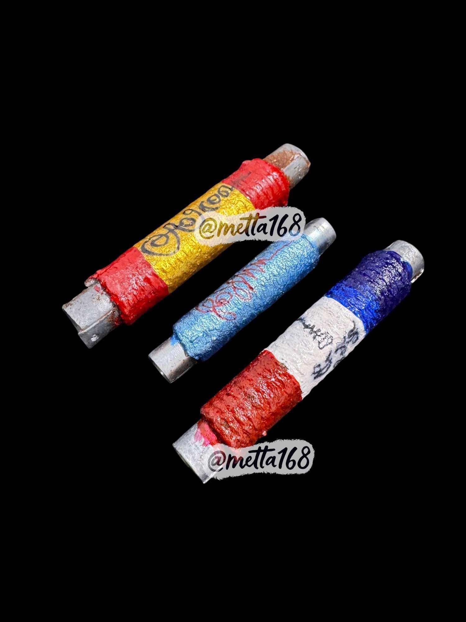 🪙 “Triple Fortune Command Takrut Set” – Sealed 3‑Piece Coded Wealth & Protection Bundle by Luang Pho Phat, Wat Huai Duan (With Chant Included)