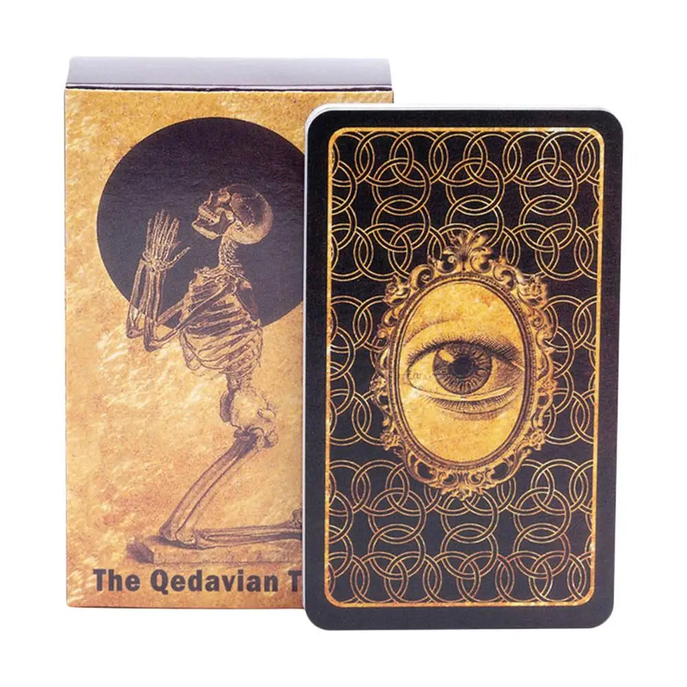 🌟 The Qedavian Tarot Deck – 78 Cards | Unique 7 Suits & 8 Major Arcana | High-Quality Tarot Board Game | Beginner Friendly & Fun Divination Experience