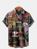 ✨ The Cinematic Nightmare Edition: Premium Men’s Horror Movie 3D Printed Shirt – High-Definition Slasher &amp; Supernatural Graphic, Designer Summer Hawaiian Fit, Breathable Quick-Dry Short-Sleeve, and Sophisticated Urban-Gothic ESYJXC1315