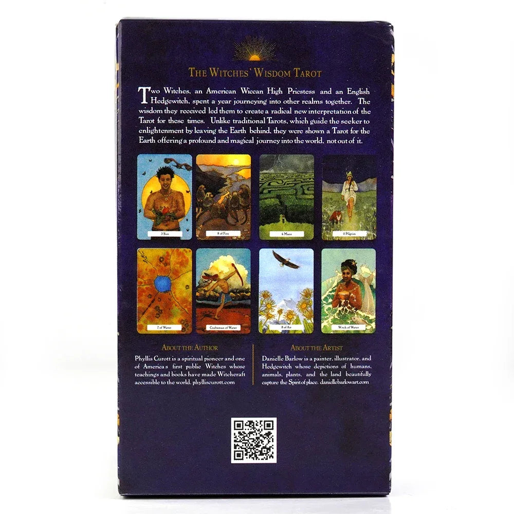 🌿 The Witches’ Wisdom Tarot Deck – 78 Cards with Guidebook | Family Party Board Game Edition