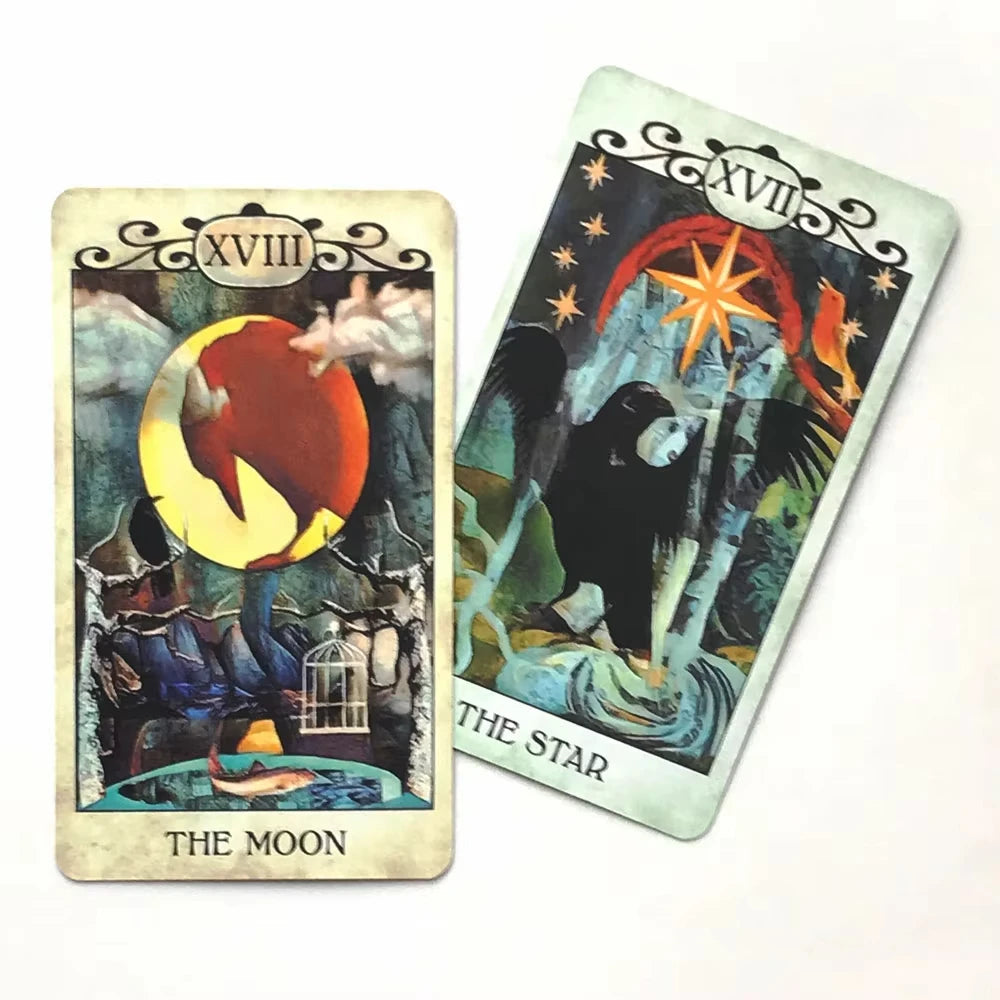Murder of Crows Tarot – 78-Card English Divination Deck for Fortune Telling, Family Parties & Board Games