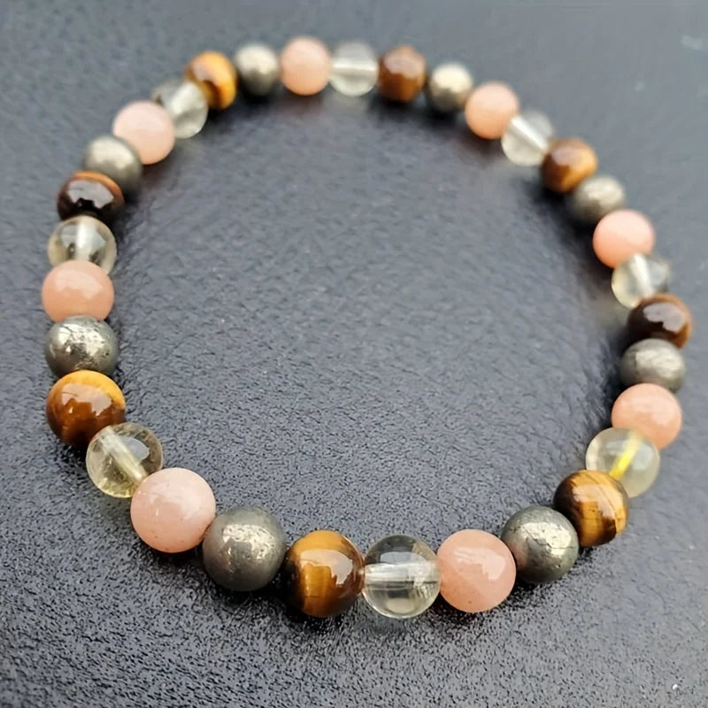 ✨ Boho Multicolor Stone Bead Patchwork Bracelet – Perfect Jewelry Gift for Free-Spirited Style