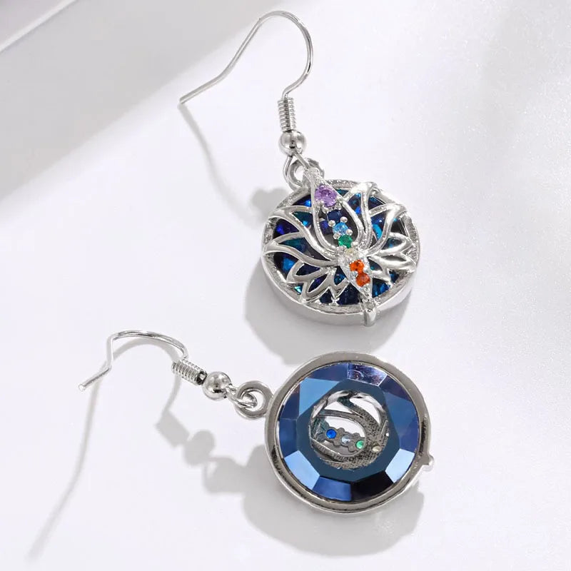 🌸 Elegant 7 Chakra Lotus Necklace: Healing Stone Pendant for Women – Energy Balance Yoga Jewelry & Meaningful Anniversary Gift