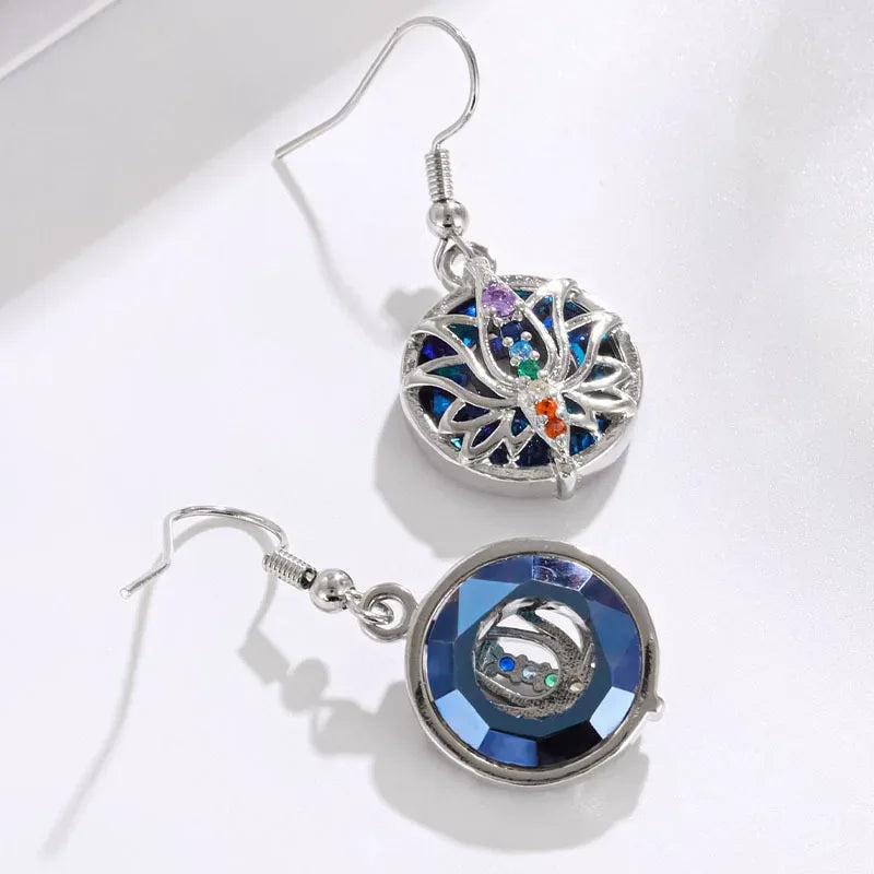 🌸 Elegant 7 Chakra Lotus Necklace: Healing Stone Pendant for Women – Energy Balance Yoga Jewelry & Meaningful Anniversary Gift