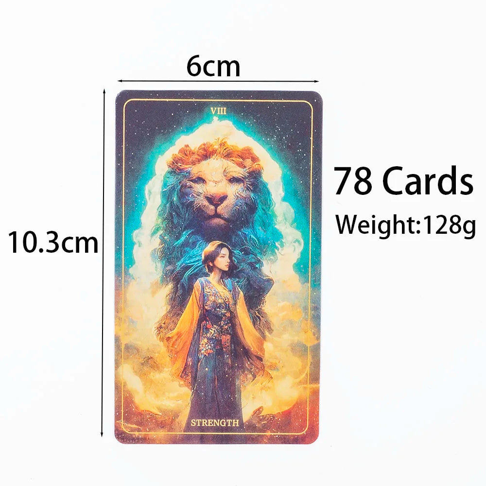 The Harmony Tarot Deck – 78-Card English Visions Divination Edition (10.3x6 cm) for Family Board Games and Spiritual Prophecy