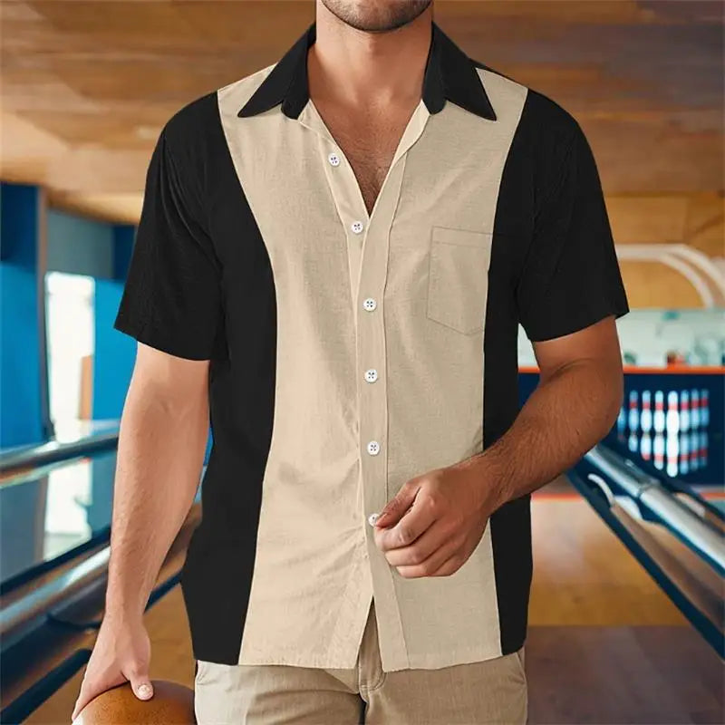 ✨ The Retro White-Dot Masterpiece: Premium Men's Casual Short-Sleeve Shirt – High-Definition Polka Dot Digital Print, Ultra-Breathable Lightweight Fabric, and Sophisticated Vintage Holiday Silhouette CSFQQQD105