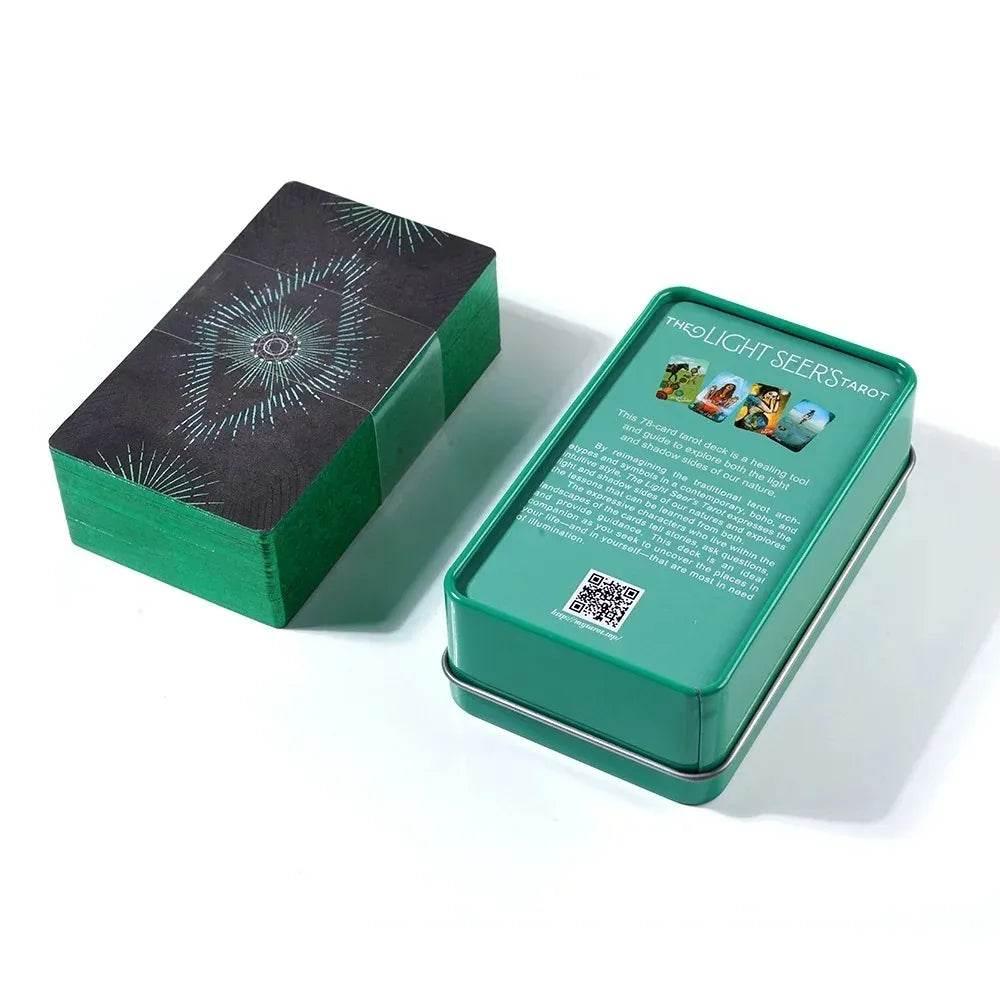 🔮 Thai Blessing Tarot Cards Set – Light Seer's & Adventure Time Deck in High-Quality Tin Box for Women & Girls