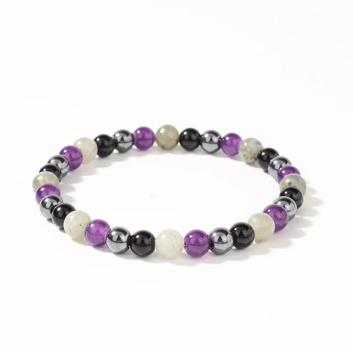 🍂 The "Autumn Luxe" Color-Block Bracelet: Natural Light-Refracting Spectrolite & Earth Stones (Unisex)
