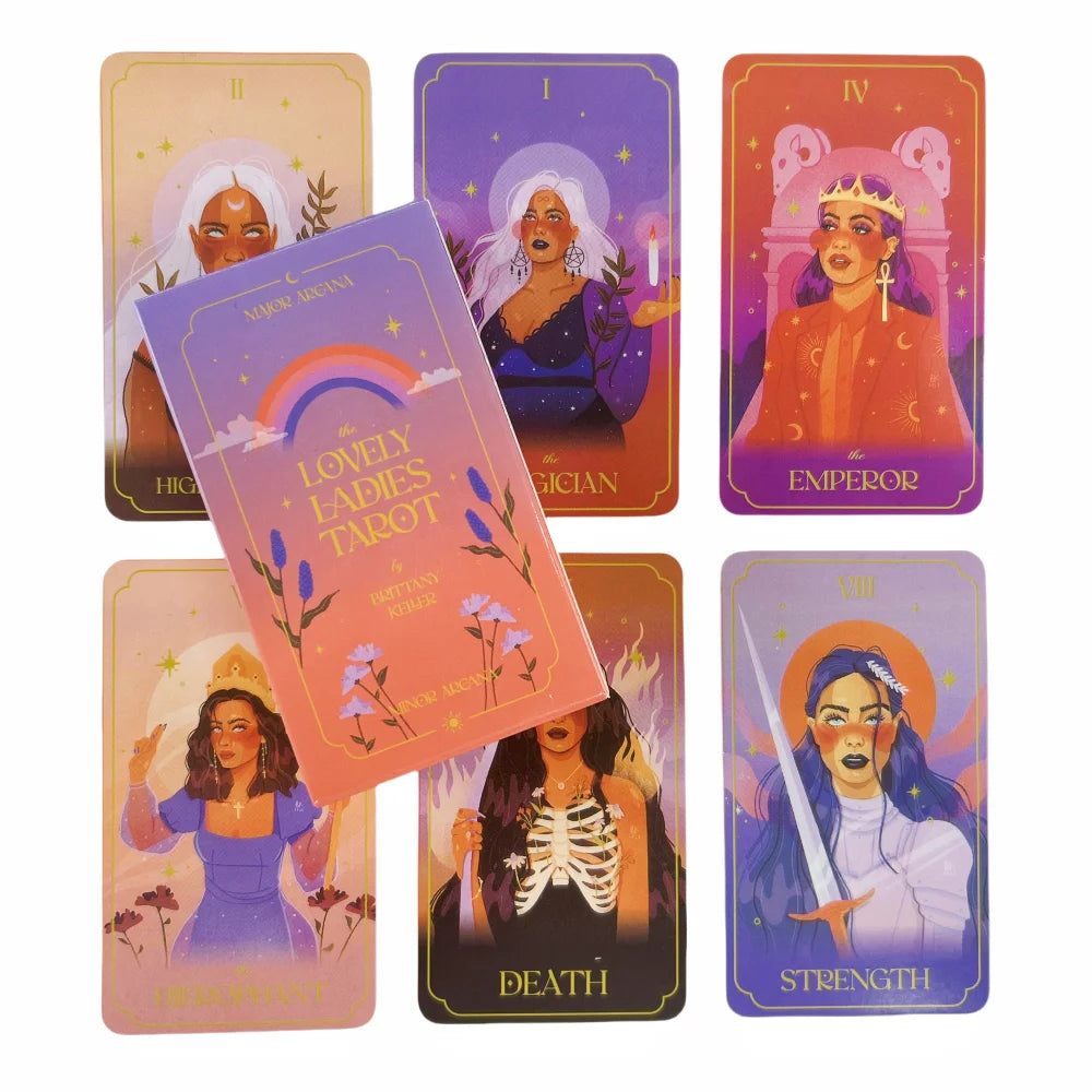 The Lovely Ladies Tarot Deck – 78 Cards English Edition for Empowerment, Divination & Party Board Game
