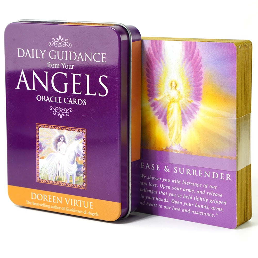 🃏 Adventure Time Tarot Cards – 78 Pcs Deck in Tin Metal Box with Gold-Plated Edges for Divination & Gifts black