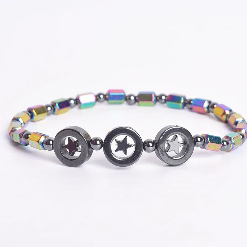 ✨ Bohemian Therapeutic Magnetic Hematite Bracelet – Homme Body Slimming & Weight Loss Health Care Jewelry – Couple Bangle Gift for Women 3