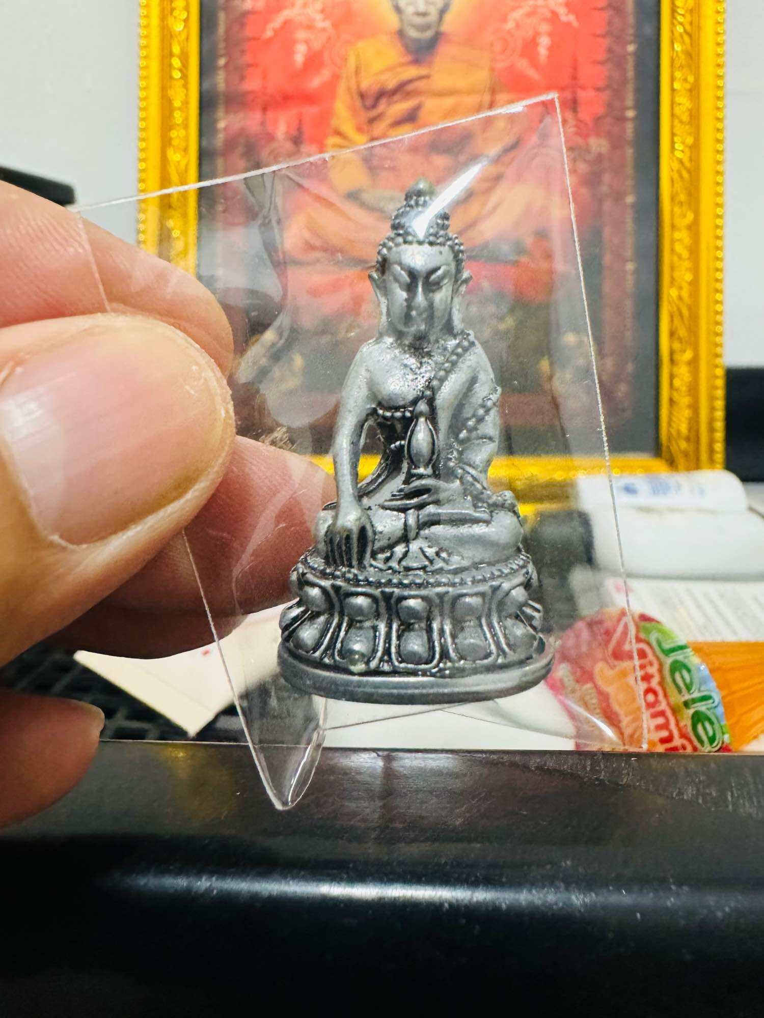 Unlock Wealth & Protection with Limited Edition Phra Kring Amulet Jao Sua Saen Lan Silver Alloy by Luang Pu Im of Wat Thung Na Mai Default Title