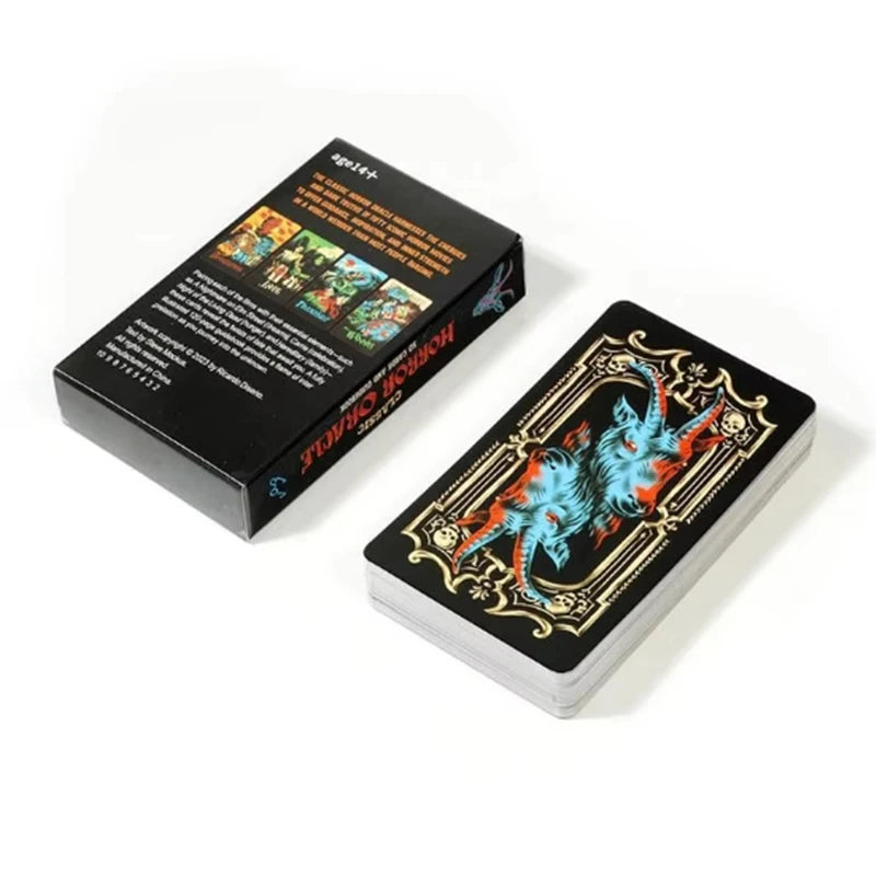 🔥 Classic Horror Tarot Cards | Portable 50-Card Psychological Oracle Deck – Full English Version Classic Horror Card Game