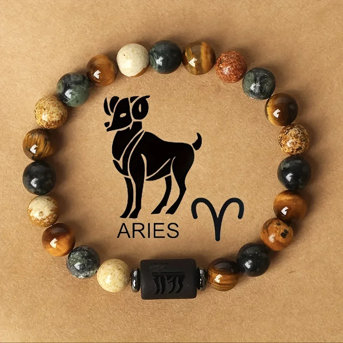 🐅 The "Cosmic Warrior" Zodiac Bracelet: Golden Tiger Eye Constellation Talisman (Men & Women)