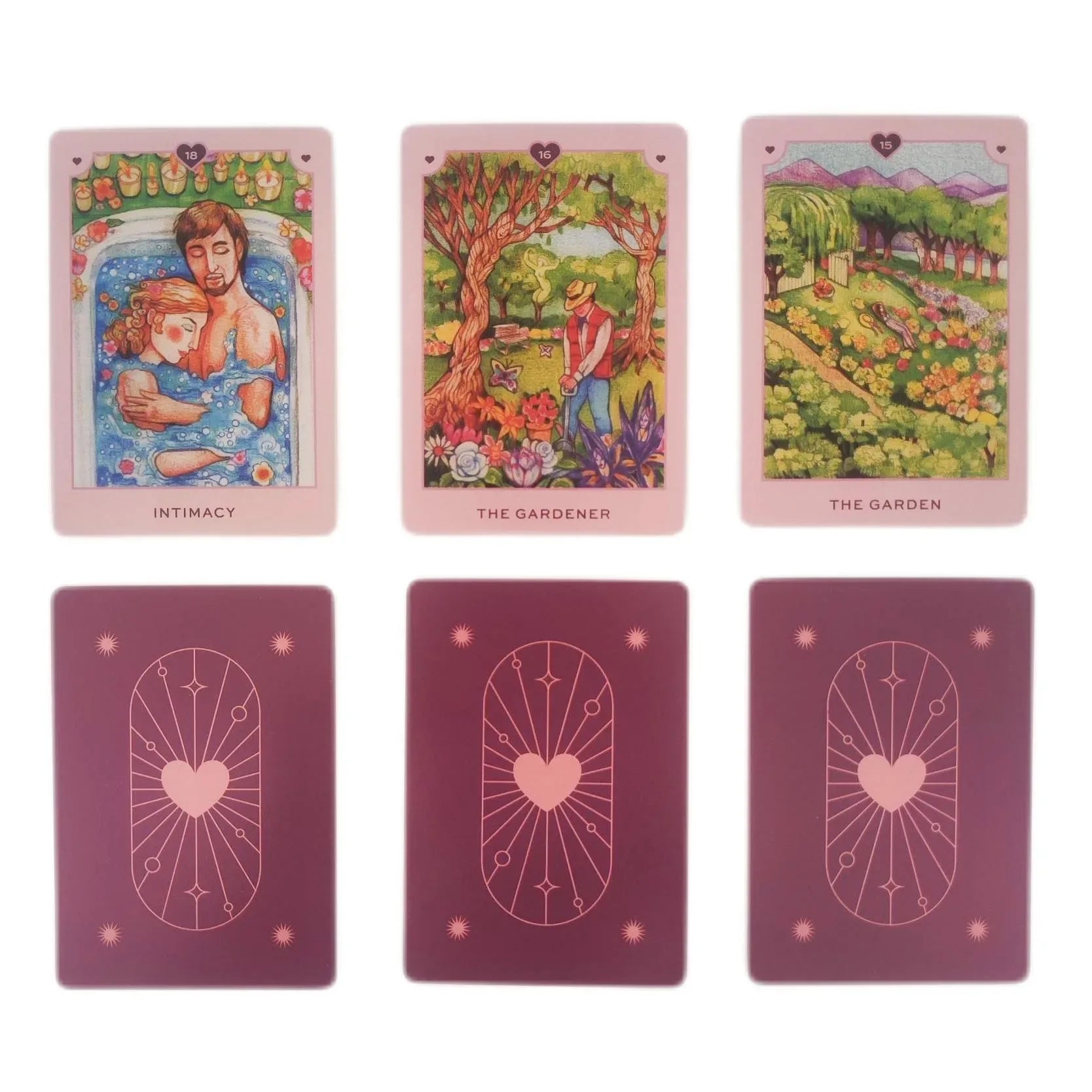 True Love Oracle Cards – 36 Gilded Cards with 96-Page Guidebook for Love Divination and Family Party Games