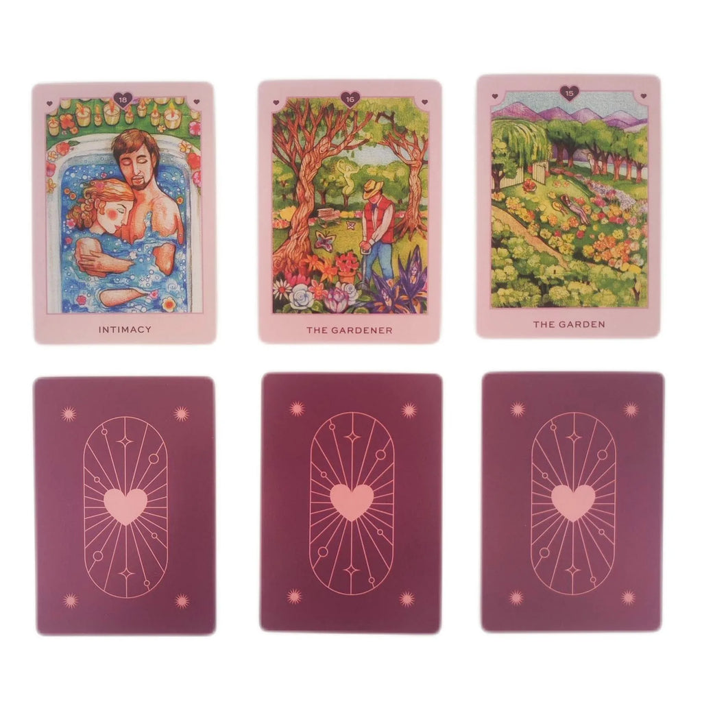 True Love Oracle Cards – 36-Card English Deck with Guidebook, Premium Gilded Poker Paper for Family Party, Prophecy, and Divination Board Games