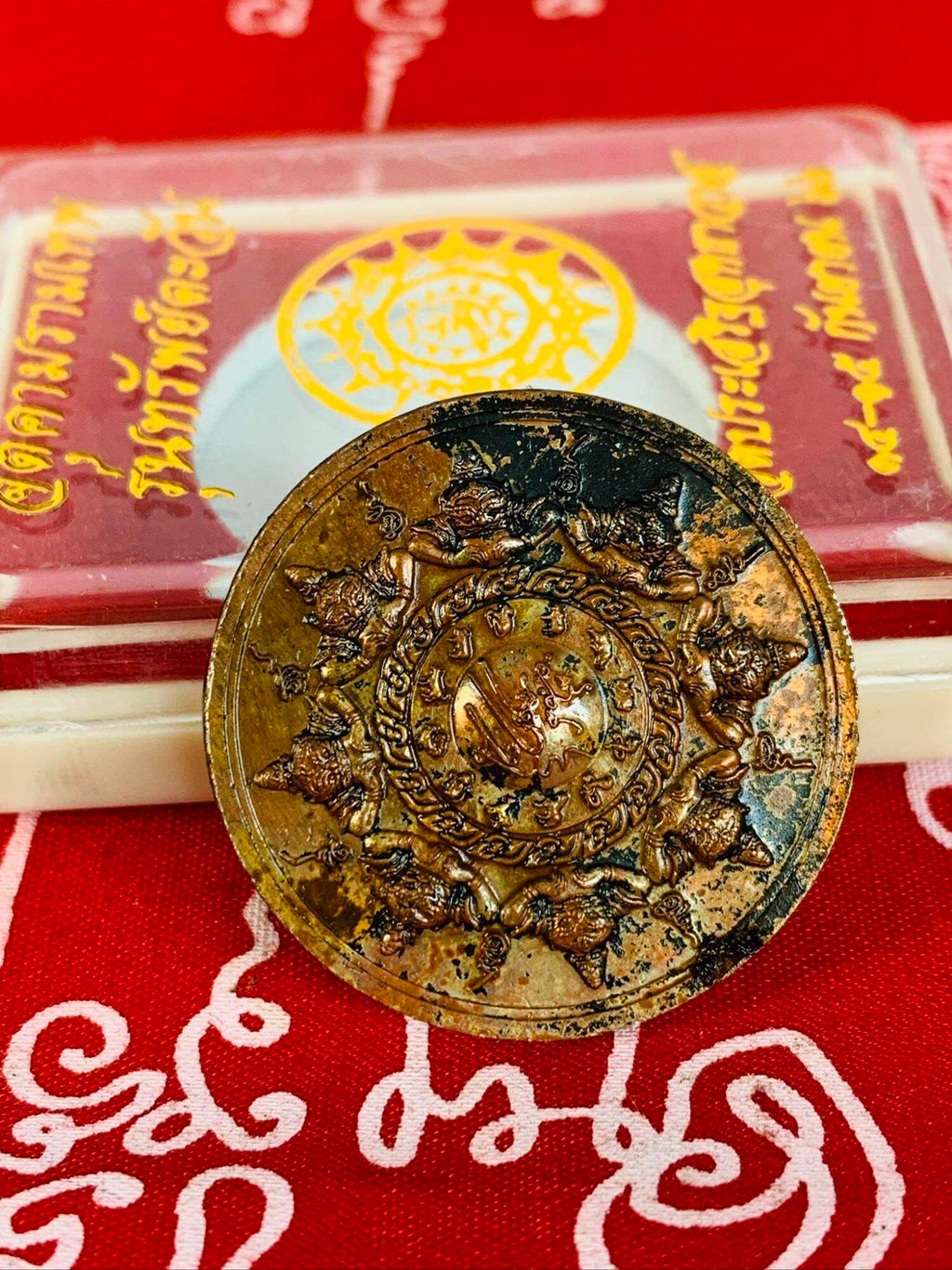 Unleash Supreme Protection and Spiritual Fortitude – Rare Sacred Jatukam Ramathep Sup Tawan Amulet﻿ from Thailand!