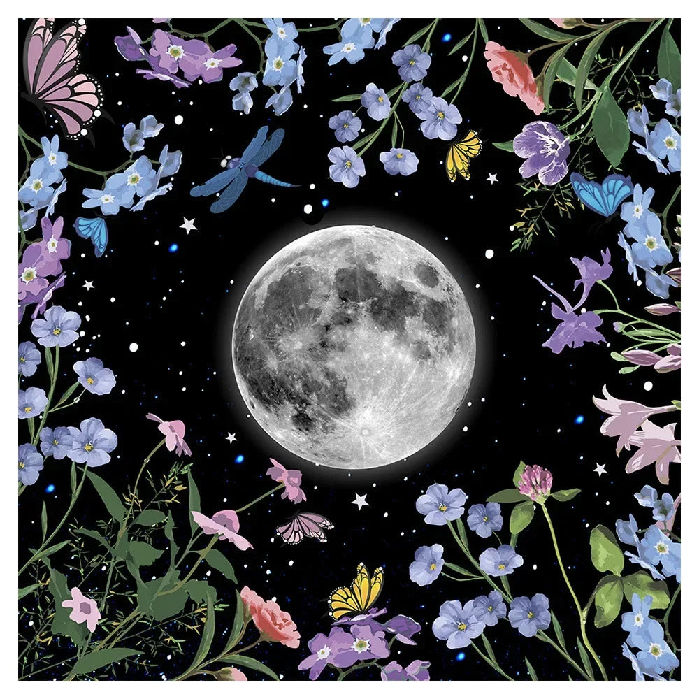 🃏 Mandala Tree of Life Tarot Tablecloth – Sea Velvet Square Butterfly Altar Cloth for Tarot Readings, Terrace Dining & Multi-Purpose Mystic Decor