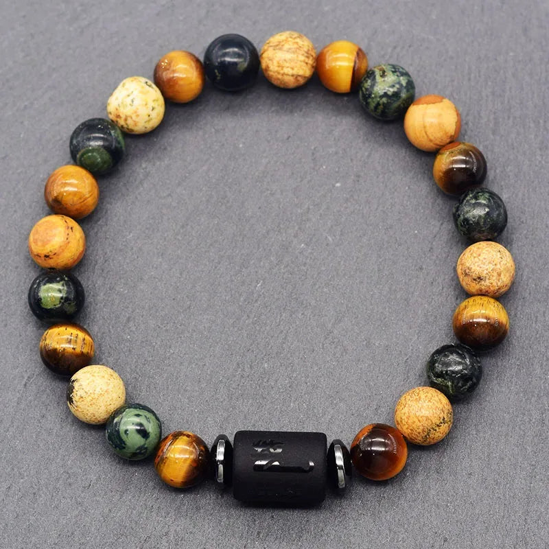 🌌 The "Celestial Identity" 12 Constellation Bracelet: Zodiac Charm & Personality Talisman (Unisex)