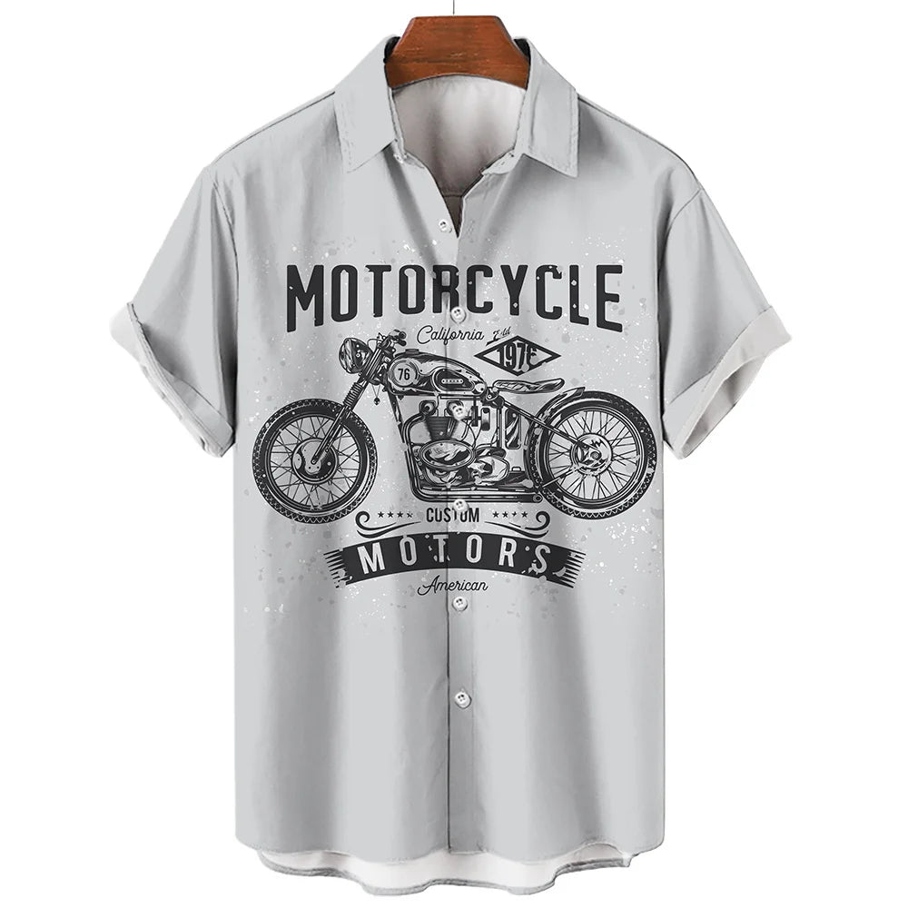 🏍️ The 1971 Moto-Legend Edition: Premium Men’s Vintage Motorcycle Graphic Shirt – High-Definition 3D Heritage Biker Print, Breathable Summer Performance Fabric, and Sophisticated Urban-Retro Short-Sleeve Tee (S-5XL)