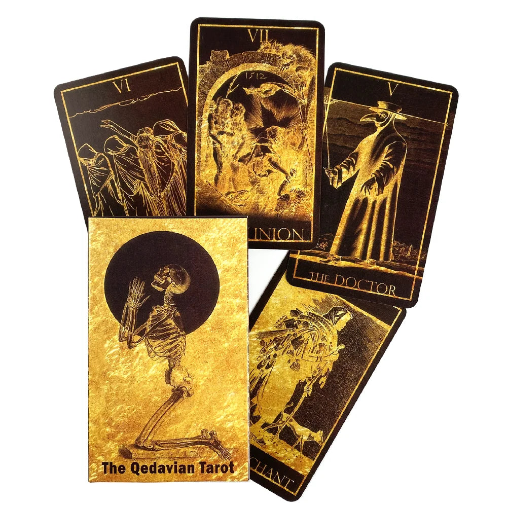🌟 The Qedavian Tarot Deck – 78 Cards | Unique 7 Suits & 8 Major Arcana | High-Quality Tarot Board Game | Beginner Friendly & Fun Divination Experience