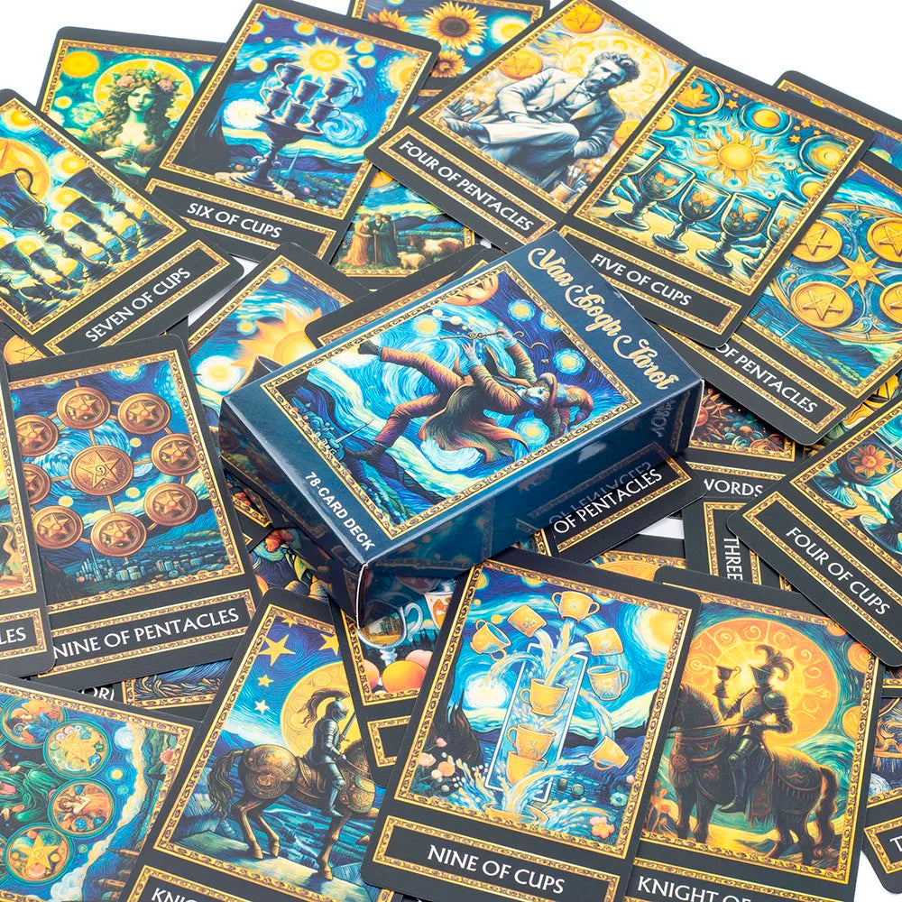 🃏 Van Gogh Tarot – 78-Card Art-Inspired Tarot Deck for Divination, Wisdom & Party Board Game Entertainment