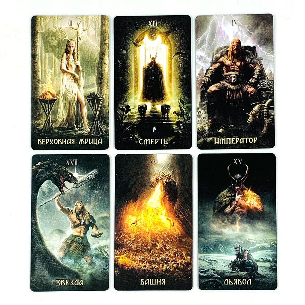 🎃 New Russian Version Tarot Cards | Family Gathering & Mysterious Divination Board Game – Perfect Halloween & Christmas Gift