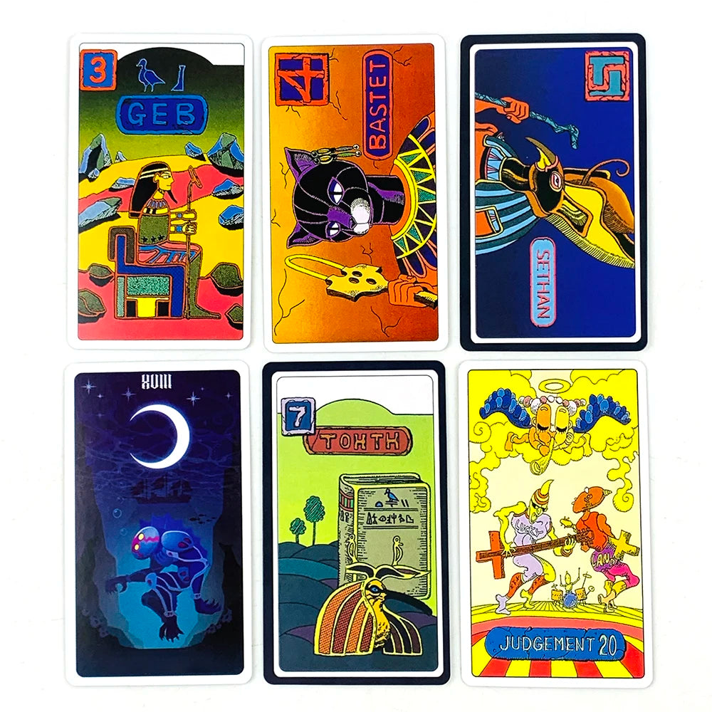 Anime Tarot Cards – 78-Card English Edition with Exquisite Character Art for Divination & Party Games