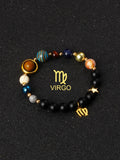 ✨ Eight Planets & 12 Constellation Bracelets – Natural Stone Universe Galaxy Solar System Jewelry – Featuring Libra, Virgo & Leo Designs 2Virgo